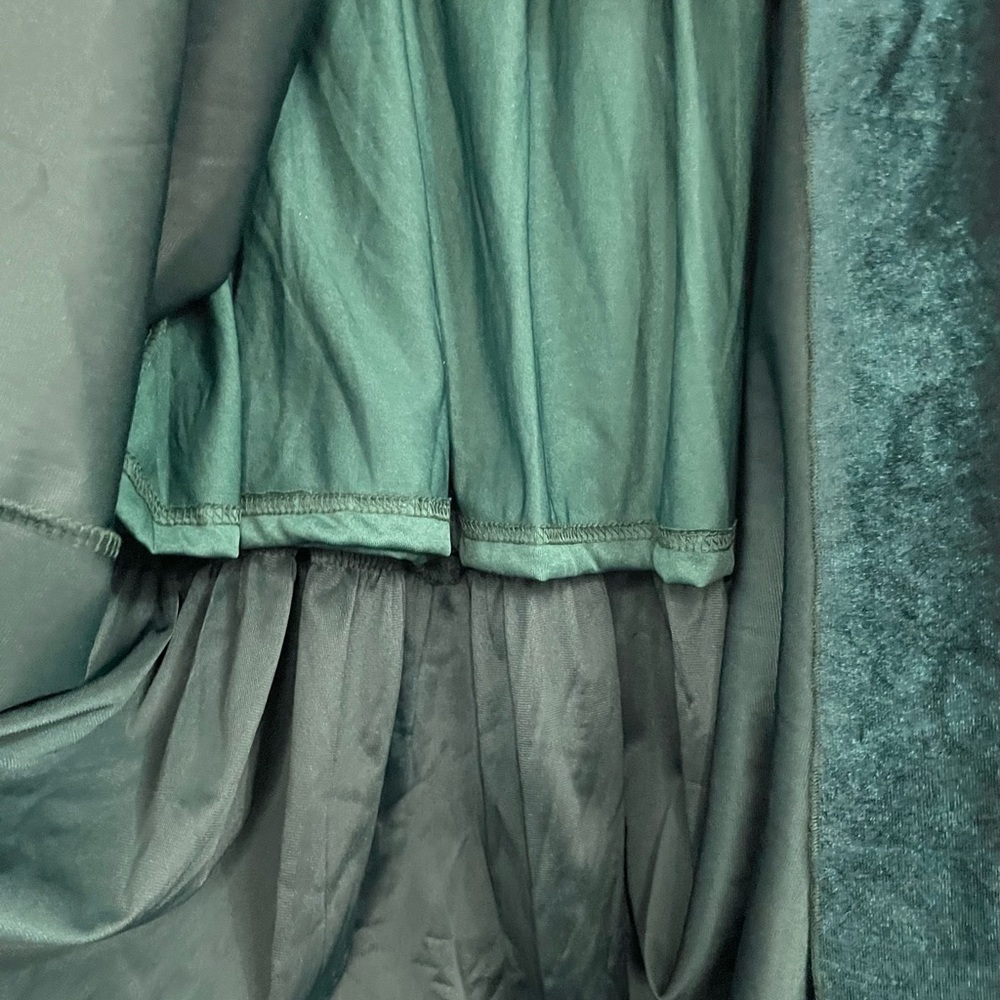 Baltic Born Clara Smocked Velvet Maxi Dress Green NWT - Picture 9 of 16